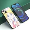 Anime Sailor Moon Phone Case For Apple iPhone 12 13 Mini 11 14 15 Pro Max 7 8 Plus X XR XS SE 2020 2022 Black Silicone Case