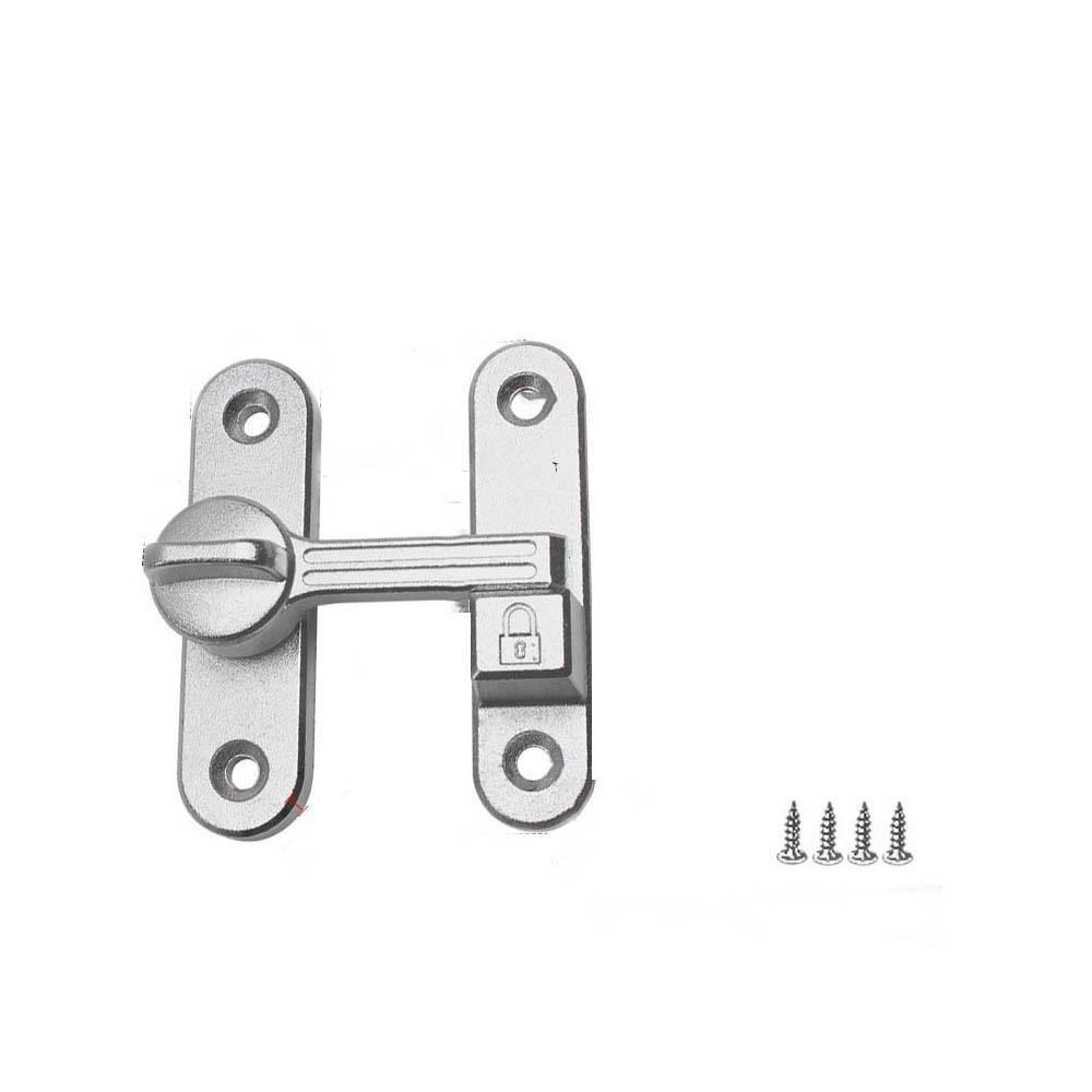 90/180 Degree Sliding Door Lock Zinc Zinc Zinc Alloy Door Catch Bolt Protable Door Hasps Window