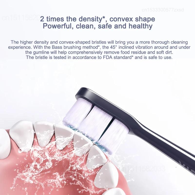 Xiaomi T700 Sonic Electric Toothbrush Teeth Whitening Ultrasonic Vibration Oral Cleaner Brush Smart APP With Replacement Brush
