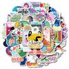 50 Hand Painted Mental Health Graffiti Decorative Stickers Diy Skateboard Water Cup Flat Decorative