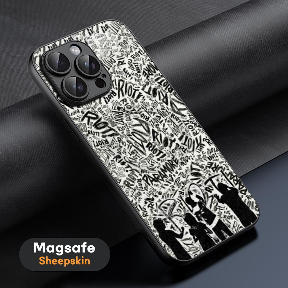 Album P-Param-ore R-Rio-TES Phone Case For iPhone 17 16 15 14 13 12 11 Plus Pro Max High-end Luxury Magsafe Sheepskin