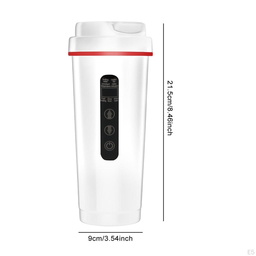 Автомобильный дорожный электрочайник с регулировкой температуры, внутренняя колба из нержавеющей стали 316