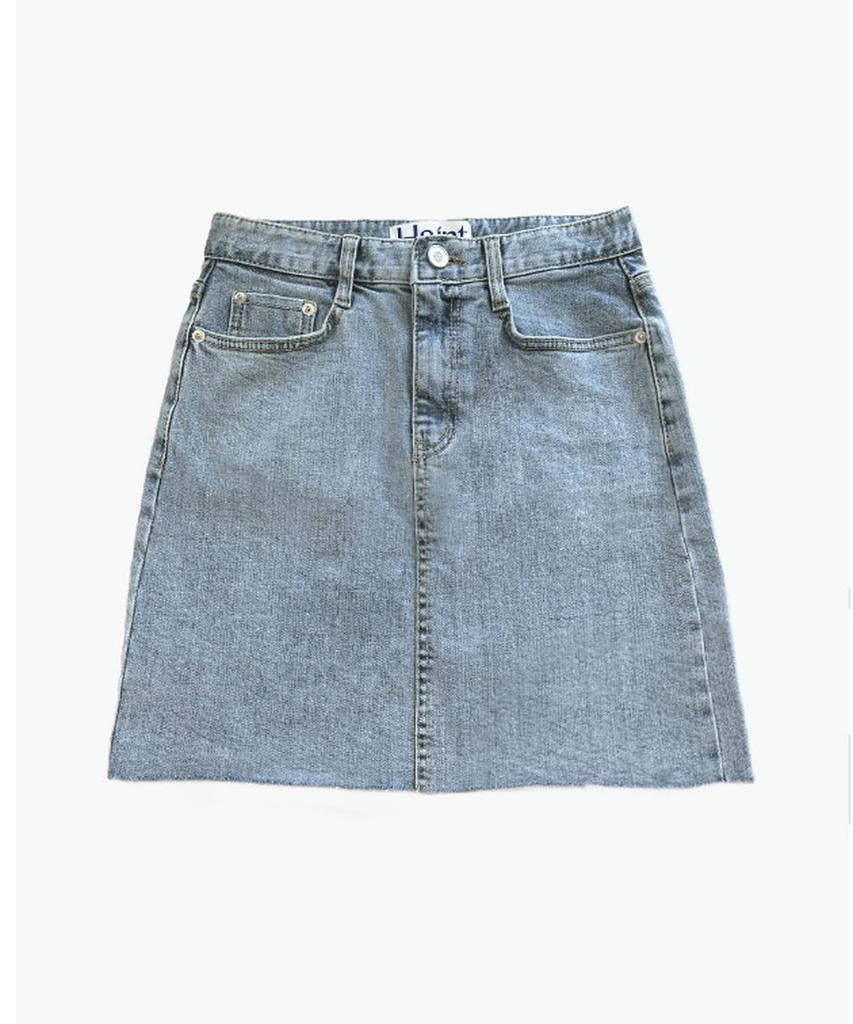 Heint Sky Washed Denim Skirt_Blue