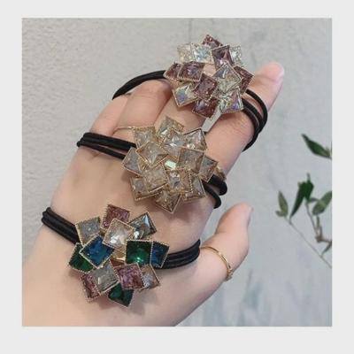 Корейское хрустальное кольцо для волос: Милый аксессуар для хвостика Mori Girl