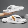 Men's Flat Slippers Summer Thick Soft Sole Eva Slippers Outdoor Beach Sandals Women's 45 Non-slip Comfortable Bathroom Slippers