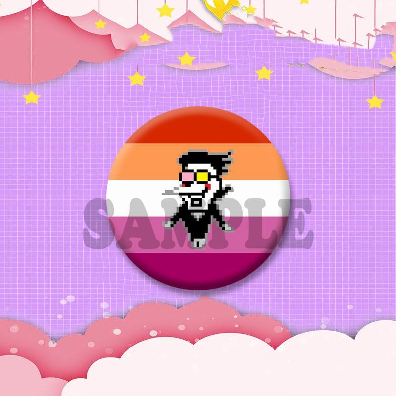 Spamton Soft Button Pins Cartoon Game Funny Brooches for Collar Bag Shoes Round Cosplay Badges Party Gifts Jewelry Accessories