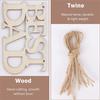 Practical-40Piece Best DAD Unfinished Wood Crafts Wood Crafts Gift Tags With String For Father's Day Gifts