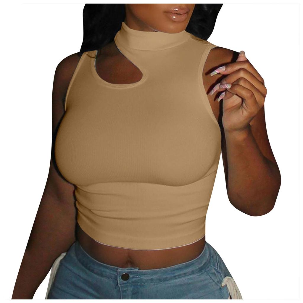 Women's Fashion Cocktail Hot Girl Tight High Waist Short Vest Top