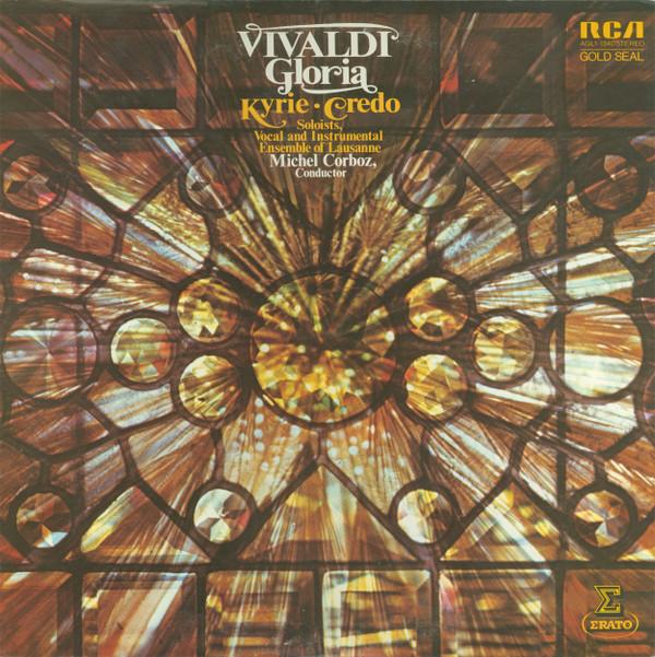 Виниловая пластинка VIVALDI SOLOISTS VOCAL INSTRUM Gloria Kyrie Credo AGL11340 RCA Gold Seal 1976 США Классическая Б/у