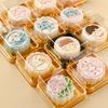 Moon Cake Box Durable Square Shaped 2 Colors Pastry Box Space Saving Cake Container Cake Container Party Favors
