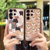 Защитный силиконовый чехол для телефона Samsung Galaxy S24 Ultra с мультяшным рисунком, милый, противопылевой, ударопрочный, устойчивый к грязи, полный чехол