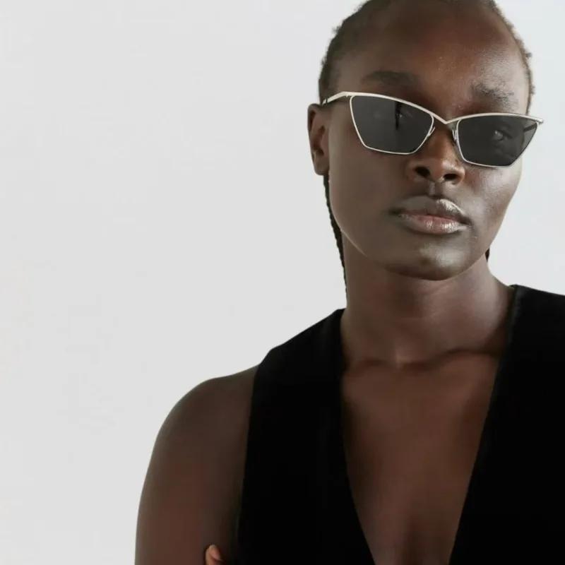 Новый Дизайнерский Бренд Роскошные Модные Солнцезащитные Очки Кошачий Глаз Женские Модные Солнцезащитные Очки Маленькая Оправа Очки Солнцезащитные Очки