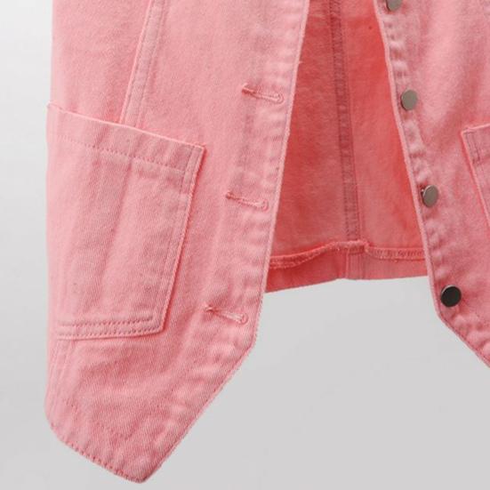 Женский джинсовый жилет с карманами, без рукавов, на пуговицах, свободный однотонный кардиган с V-образным вырезом, жилет в городском стиле для путешествий на свежем воздухе