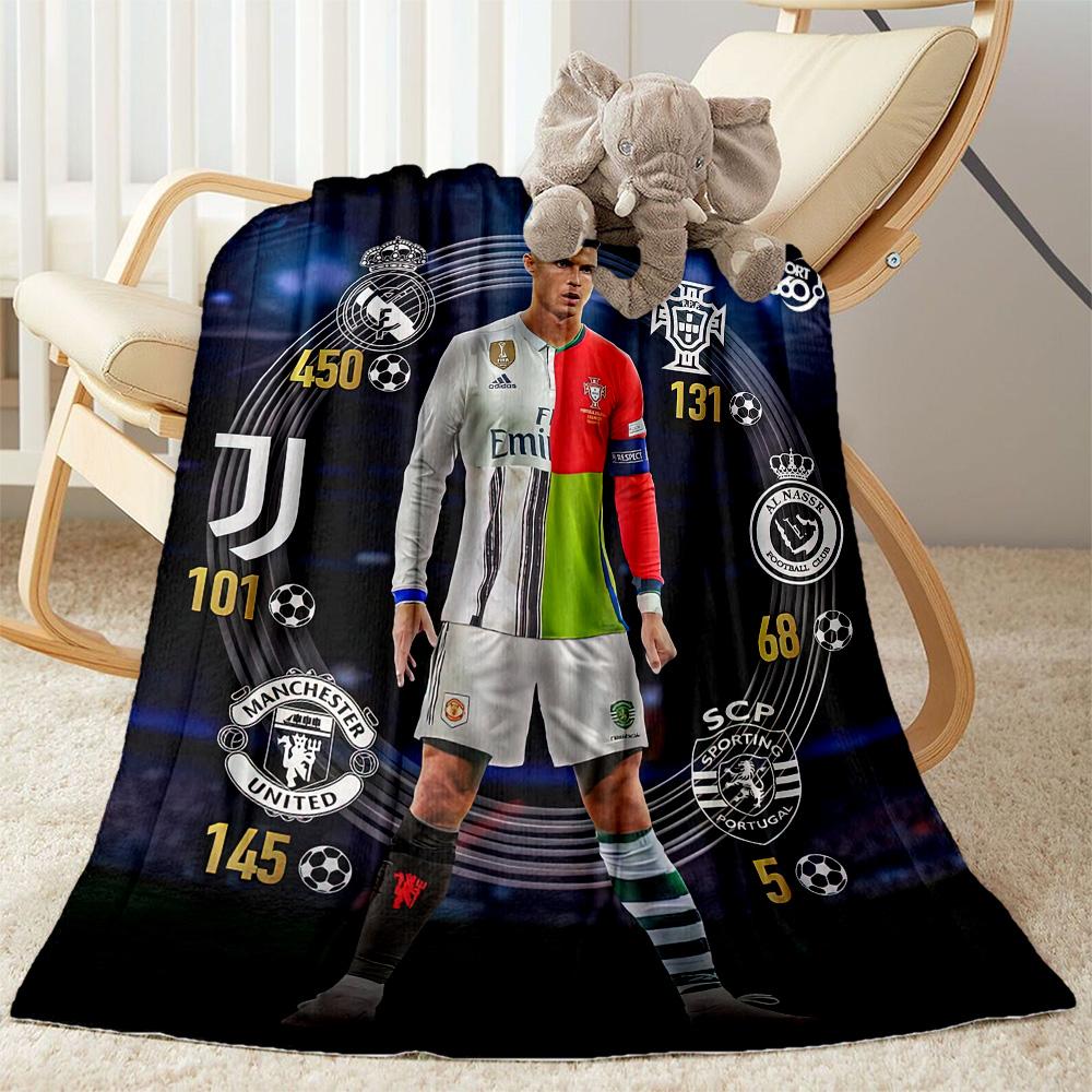 Cristiano Ronaldo Blanket Warmthful Decor Great For Sofa Office Bed For All Seasons Modern Style Perfect Gift For Relatives And Friends