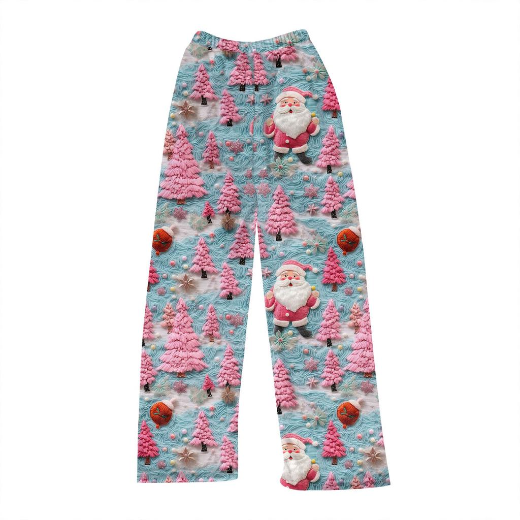 Женские зимние клетчатые брюки, длинные брюки, спортивные брюки