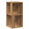 VidaXL Armoire d'angle chêne artisanal 33x33x67 cm bois d'ingénierie, étagère d'angle, bibliothèque, vitrine, étagère à 856719