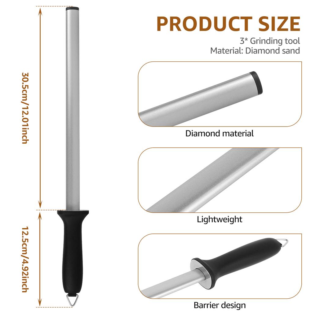 Whetstone Stone Knife Blade Sharpener Rod Stick Multi-functional Blade Sharp Tool Home Kitchen Knife Sharpener Tool