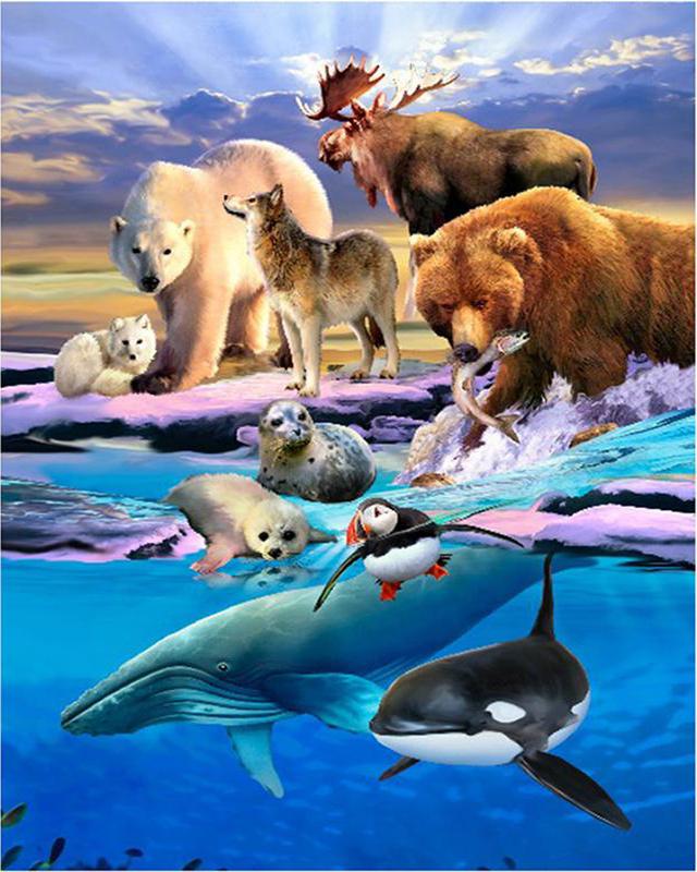 Алмазная картина Проточная вода Деревенский пейзаж Весна 5D Алмазная вышивка Крестиком Собака Животные Фотографии Стразы Мозаика Распродажа Wall Art