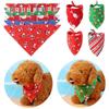 Neckerchief Triangle Scarf Bib Santa Claus Christmas Style Cat Neck Scarf Dog Scarf Pet Bandanas
