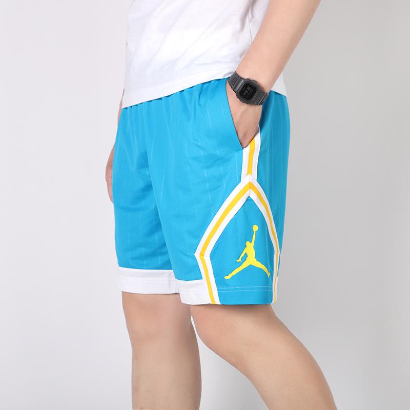 Jordan Баскетбольные тренировочные шорты Jumpman Diamond, мужские, голубые, CD4909-446