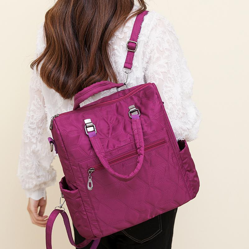 Многофункциональный рюкзак женский мягкий кожаный сумка через плечо сумка