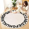 Cartoon Round Carpet Thickened Cashmere Like Rug Living Room Bedroom Carpet Floor Mat Children's Room Circle Rug Bedroom Decor