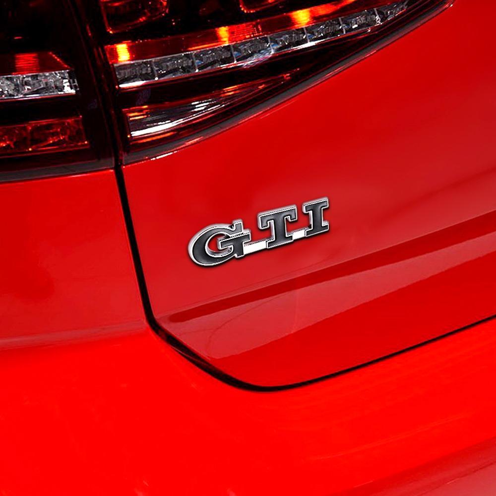 AABIS1 3D Metal GTI Emblem Car Styling Body Decoration Sticker Auto Refit Accessories For Volkswagen VW Passat Beetle Golf Polo Touareg