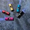 Windproof Plasma Arc Lighter Rechargeable Single Jet Flameless Metal Tool for Camping Outdoor Men's Gift Zinc Alloy Compac