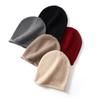 Cashmere Autumn and Winter New Unisex High End Solid Color Knitted Outdoor Warm Fashion Casual Hat