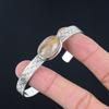 Sisters Day Sale Oval Golden Rutile Gemstone Sterling Silver New Bangle Bracelet