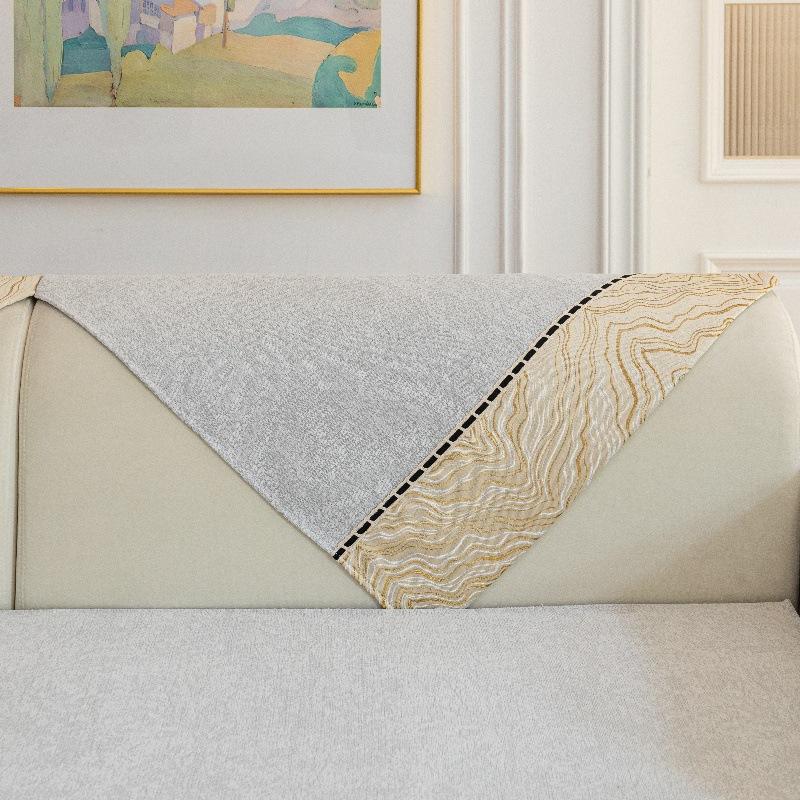Chenier Sofa Cushion Is Universal In All Seasons  New Non-Slip And Dirt-Resistant Seat Cushion High-End Sofa Cover Backrest Towel