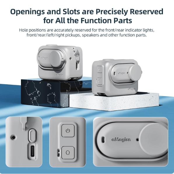 Силиконовый чехол для Insta360 Go 3, защитный чехол для экшн-камеры Insta360 Go 3 с защитной пленкой для объектива, аксессуары