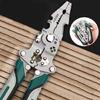 Efficient Wire Stripper Pliers with Folding Capability and Pulley Design Cable Crimping Cutter for Enhances Portability