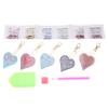 Heart Shaped Key Chain DIY Decoration Resin Drill Diamond Painting Keyring Gift Home Decor