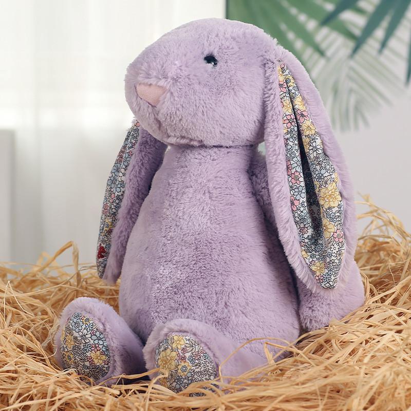 Плюшевая игрушка Цветочный Кролик с коротким мехом для детей и в подарок