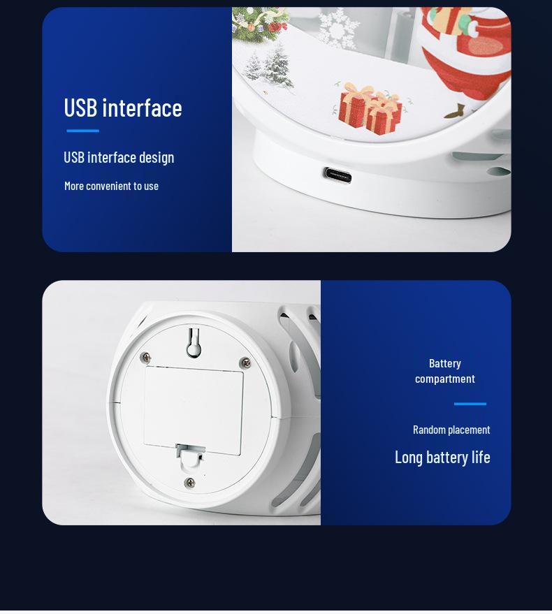 Blizzard Night Lantern: Handheld Decorative Projector Light Ornament