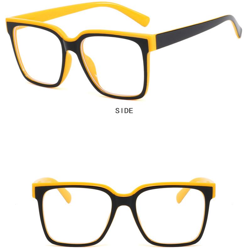 Women's Glasses Anti-Blue Light Simple Fashion Personality Retro TR90 Plain Glasses Commuter Student Travel Glasses