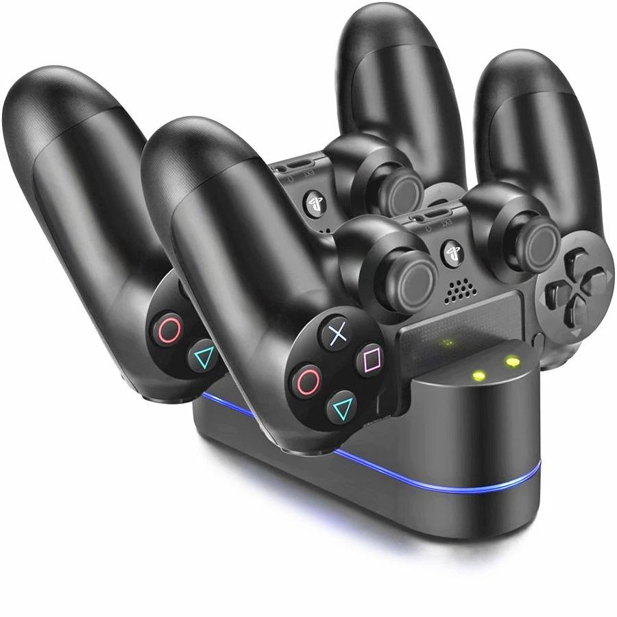 PS4 Controller Charger for Sony PS4 / PS4 Pro / PS4 Slim DualShock 4 Controller, Dual USB LED Indicator Light