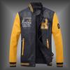 Baseball Jersey, Fashion Embroidery, Washed PU Men's New Leather Jacket