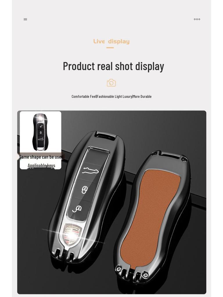 Limited Edition Porsche Cayenne Macan 718 Panamera Metal Key Shell Case