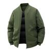 Thickened Cotton Jacket for Men's Winter Baseball Collar Solid Color Loose Cotton Jacket Couple's Warm Cotton Jacket
