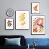 Kitchen Color Fruit Food Poster Papaya Lemon Canvas Painting Tokyo Japanese Noodle Color Wall Art Picture Dining Room Home Decor