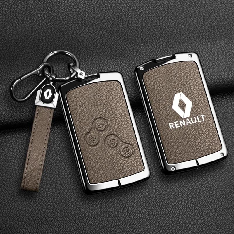 2026 Hot For Renault Interior Stickers Zinc Alloy Car Key Case Cover Shell For Renault Scenic Clio Laguna 2 3 4 5 Kangoo Fluence