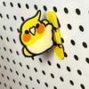 Cute Parrot Fridge Magnets Skateboard Chicken Stand Up Acrylic Refrigerator Magnets for Living Room Refrigerators Computer Decor