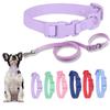 Водонепроницаемые ПВХ ошейники для домашних животных, комбинированные, регулируемые, мягкие, легко чистящиеся, ошейники для собак, набор поводков для щенков