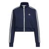 Originals Track Top Vintage Stand Collar Casual Sports Zip Striped Long Sleeve Jacket Women Jackets Deep-Indigo KB8950