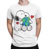 Snoopy And Woodstocks Be Happy Dance T Shirt For Unisex 100 Cotton Tshirt Round Collar Cartoon Tee Shirt Short Sleeve Clothes