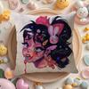 Abstract Painted Beautiful Girl Pillow Case Pattern Printed Pillowcase for Living Room Sofa Cushion Cover  Bedroom Decor