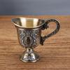 Carved Antique Teacup Ornaments European Style Holy Water Cup Retro Copper Teacup  National Trend