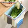 Yousheng Foldable Trash Can Hanging Garbage Can Large Capacity Waterproof Oil-Resistant Easy To Install Cabinet Door Trash Can Waste Bin